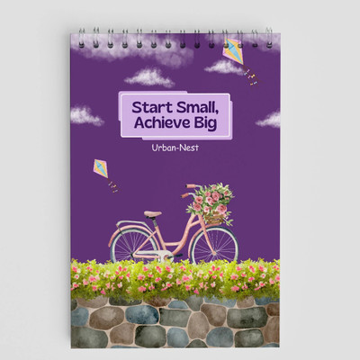 urban nest DAY-TO-DAY PLANNER A5 Diary Single Line 30 Pages(Blue)