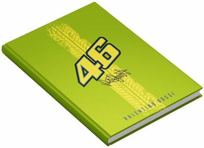 MOTOCUPID Rider 46 A5 Notebook HARD BOUND Plain Paper 160 Pages(Neon Green)