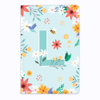 Diarymart Initial Letter Premium Soft Bound Notebook Diary for Girls I Journal Notebook I B6 Diary Ruled 160 Pages(Initial L)