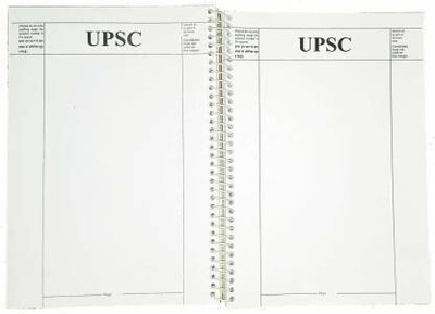kawality SPIRAL A4 Notebook UPSC Mains Answer Writing Civil exam Booklet 70gsm quality(multicolor,cover) 200 Pages(White)