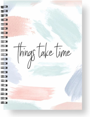 craft maniacs A5 A5 Notebook RULED 160 Pages(THIBGS TAKE TIME)