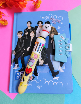Paper Bear BT21 Regular Diary Designer 80 Pages(Light Blue, Pack of 2)