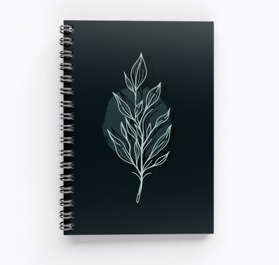 RJPRINTS Nature Soul A5 Notebook Unruled 160 Pages(Dark Blue)