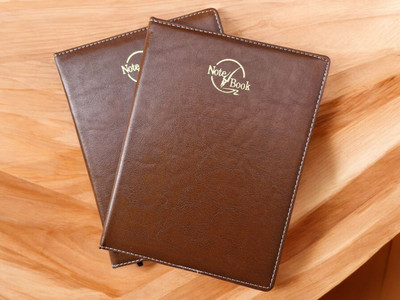 LIFECARD Leather Notebook (Pack Of 2) Regular A4 Diary Regular 365 Pages(Light Brown)