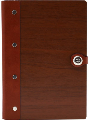 Family store Wooden A5 Notebook Ruled 192 Pages(Brown)