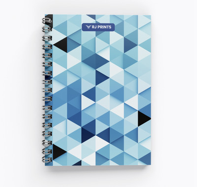 RJPrint Nature Art A5 Notebook Unruled 200 Pages(Light Blue)