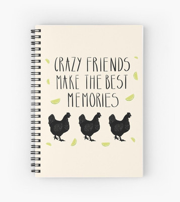 craft maniacs F.R.I.E.N.D.S NOTEBOOK A5 Diary RULED 160 Pages(Multicolor)