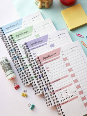 Jagruk Journal Jagruk Planner Combo – All-in-One Productivity Set A5 Planner/Organizer Ruled 90 Pages(Multicolor, Pack of 4)