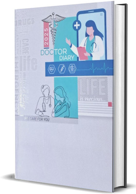 Greeshma Doctor's Diary ( Good health is true wealth ) Regular Diary 2025 Single Rule 364 Pages(Blue)
