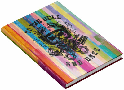 MOTOCUPID To the Hell and back A5 Notebook Plain 160 Pages(Multicolor)