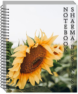 SHARMA BUSINESS Big A4 Spiral Unruled Notebook, 75 GSM Paper, Set of 1(Sunflower) A4 Notebook Unruled 200 Pages(Multicolor)