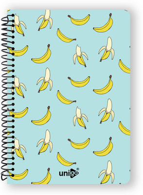 UNIGO Premium Spiral Binding A4 Notebook Unruled, 100 Pages(Powder Blue)