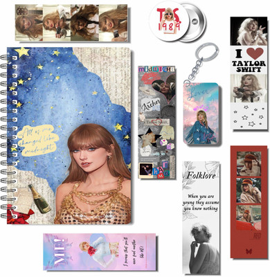 craft maniacs 2023 TAYLOR 3 FREEBIE COLLECTION A5 Diary RULED 160 Pages(TAYLOR SWIFT 3 FREEBIE COLLECTION, Pack of 3)