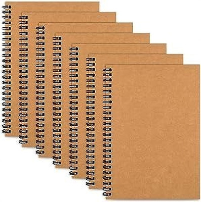 craft maniacs ECO FRIENDLY COLLECTION A5 Notebook UNRULED 120 Pages(Multicolor, Pack of 6)
