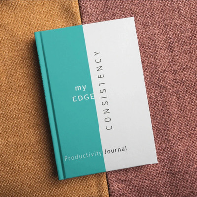 JOTANDGROW My Edge Consistency: Daily Planner & Meeting Diary with Time-Saving Frameworks A5 Journal ruled 192 Pages(Green, White)