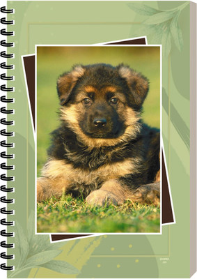 ESCAPER German Shepherd Dog Notepad, Personal Diary, Perfect Gift Notebook A5 Diary Ruled 160 Pages(German Shepherd)