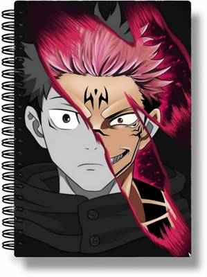 buddytales Jujutsu Kaisen Anime A5 Notebook Unruled 120 Pages(Multicolor)