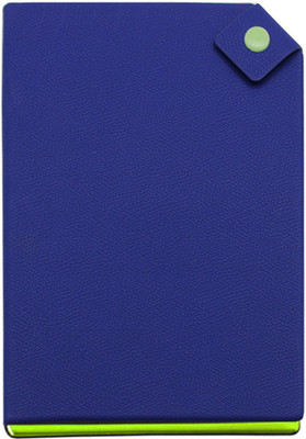 Viva Global KROSS Journal Diary 80 gsm with Cross Cut Edge with Snap Closure A5 Note Book Ruled 192 Pages(Blue)