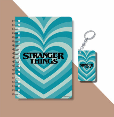 craft maniacs STRANGER THINGS A5 Notebook RULED 160 Pages(Blue)