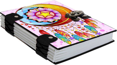 DI-KRAFT Printed Diary Notebook With Lock Clasp For Gift/Office Use (5*7 Inch,160 Pages) A5 Diary Unruled 160 Pages(Mutlicolor-3)