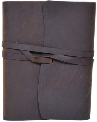 Prathak Exports Leather Handmade Diary A5 Diary Plain 100 Pages(Brown)