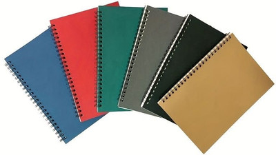 craft maniacs ECO FRIENDLY COLLECTION A5 Notebook UNRULED 120 Pages(Multicolor, Pack of 6)