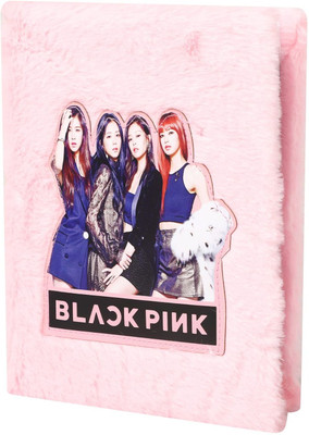 KUMARBROTHERSABSD Soft Black Pink Diary For Girls Notebook For Girls , Kids Trendy Diary BTS Diary A5 Diary Ruled 80 Pages(Multicolor)