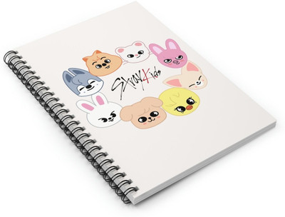 craft maniacs STRAY KIDS DIARIES 2025 A5 Notebook RULED 160 Pages(Black)