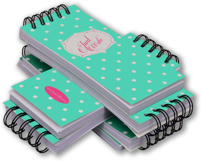 Flipkart SmartBuy Daily To List Task Notepad , Spiral Pad , 100 Sheets , Planner for Everyday Use. Pocket-size Writing Pad Unruled 200 Pages(Green, Pack of 6)