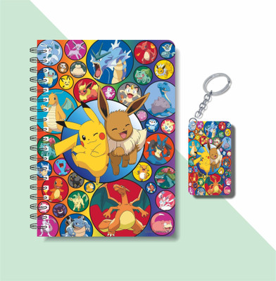 craft maniacs POKEMON 2023 NOTEBOOK COLLECTION A5 Notebook RULED 160 Pages(White)