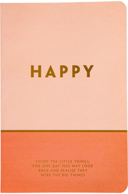 MyOfficeDesk Pursuit A5 Notebook | Journal | Diary for office, school, college A5 Diary Ruled 192 Pages(Happy Orange)