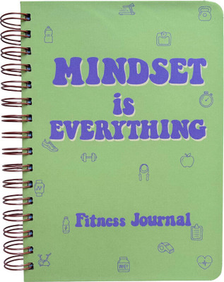 Bop Canvases Fitness Diary A5 Diary Printed 130 Pages(Multicolor)