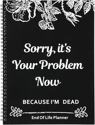 Climberty Because Im Dead A5 Planner Unruled 150 Pages(Black)
