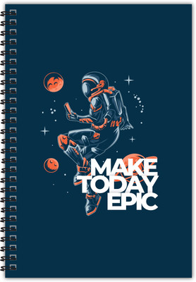TimeWise Daily Planner Schedule your Day Journal A5 Planner Unruled 140 Pages(Navy)
