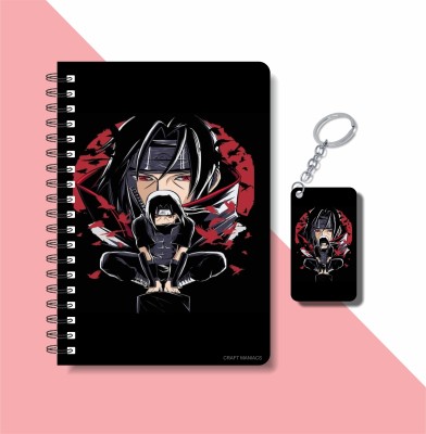 craft maniacs ITACHI UCHIHA COLLECTION A5 Diary RULED 160 Pages(White)