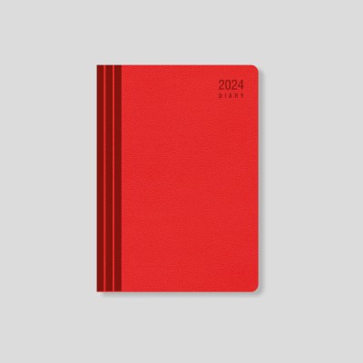 JJJJ Symphony Handcrafted Smooth A5 Diary 336 Pages(Red)