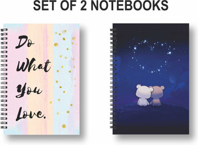 ROT RIX combo of 2 Notebooks A5 Diary Ruled 144 Pages(Multicolor, Pack of 2)
