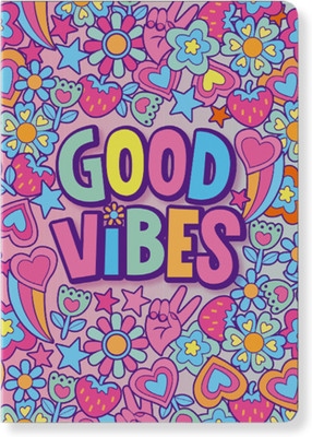 articious Good Vibes A5 Diary Ruled 96 Pages(Multicolor)