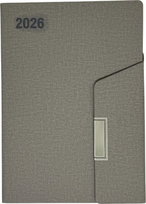 Scribelle Executive Diary A5 Diary Single Rule 320 Pages(Grey)