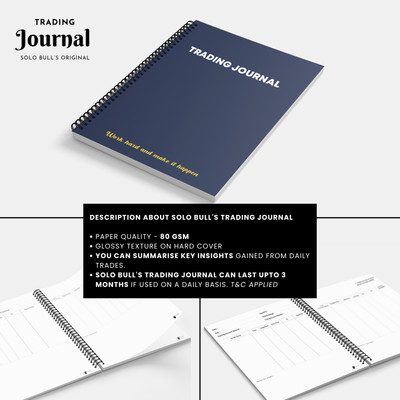 SOLO BULL SB originals Trading Journal A5 Journal Table 128 Pages(Multicolor)