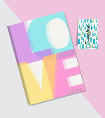 craft maniacs A5 UNRULED SOFT BOUND COLLECTION A5 Diary UNRULED 120 Pages(Multicolor)