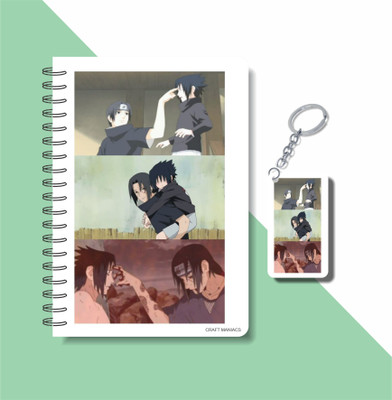 craft maniacs ITACHI UCHIHA COLLECTION A5 Diary RULED 160 Pages(White)