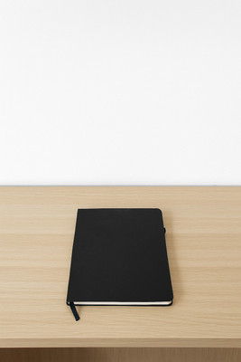 GetGoods Notebook A5 Diary ruled 300 Pages(Black)