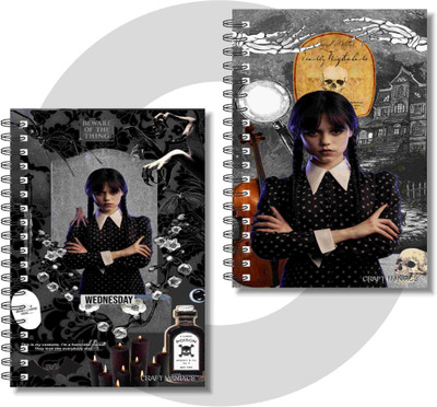 craft maniacs NOTEBOOKS A5 Notebook RULED 160 Pages(Multicolor, Pack of 2)