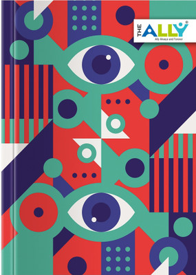 The Ally Designer A5 Diary Ruled 200 Pages(Multicolor)