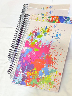 Gospiral Spiral notebook A4 Notebook Ruled 200 Pages(White, Pack of 4)