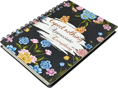 CRAFTOPIX Spiral bound Planner Diary A5 Notebook Ruled 192 Pages(Multicolor)