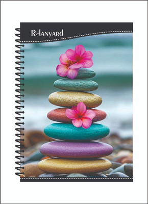 RLanyard Spiral Notebook, A4 Notebook Ruled Notebook for students, 200 Pages(Multicolor)