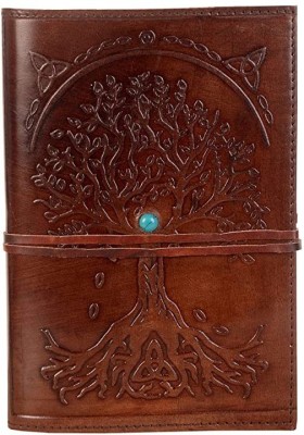 Kgn handicrafts Handmade A5 Note Book Unruled 100 Pages(Brown)