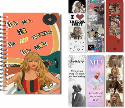 craft maniacs 2023 TAYLOR DIARY + FREEBIE COLLECTION A5 Diary RULED 160 Pages(Multicolor)